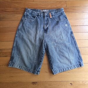 Y2K Oversized Pure Playaz Jean Shorts Size 34×13‎